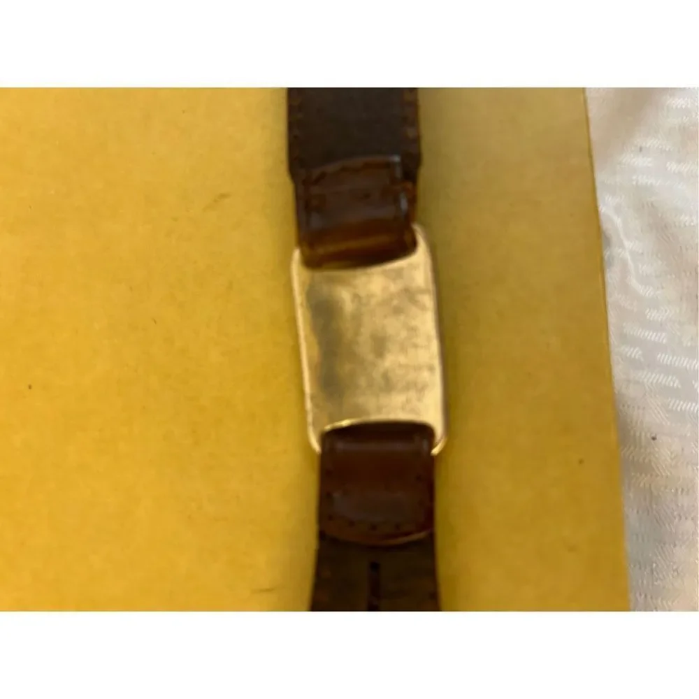 Fossil Brown and silver belt‎ 40